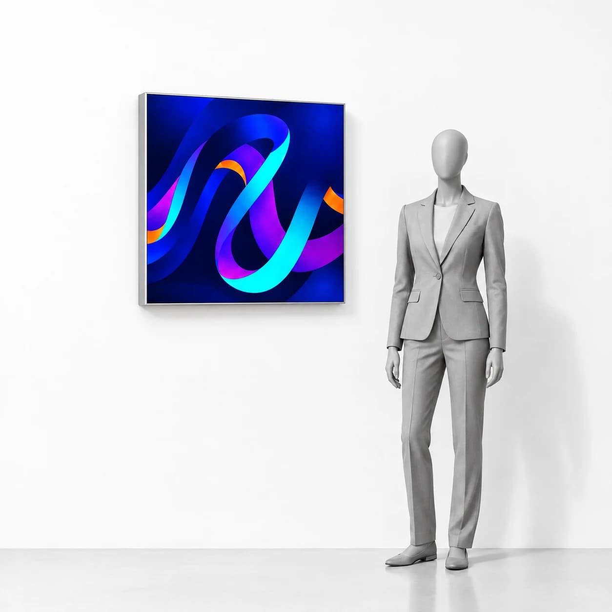 Nástenný rám LED BOX 91,5x91,5 s tlačou