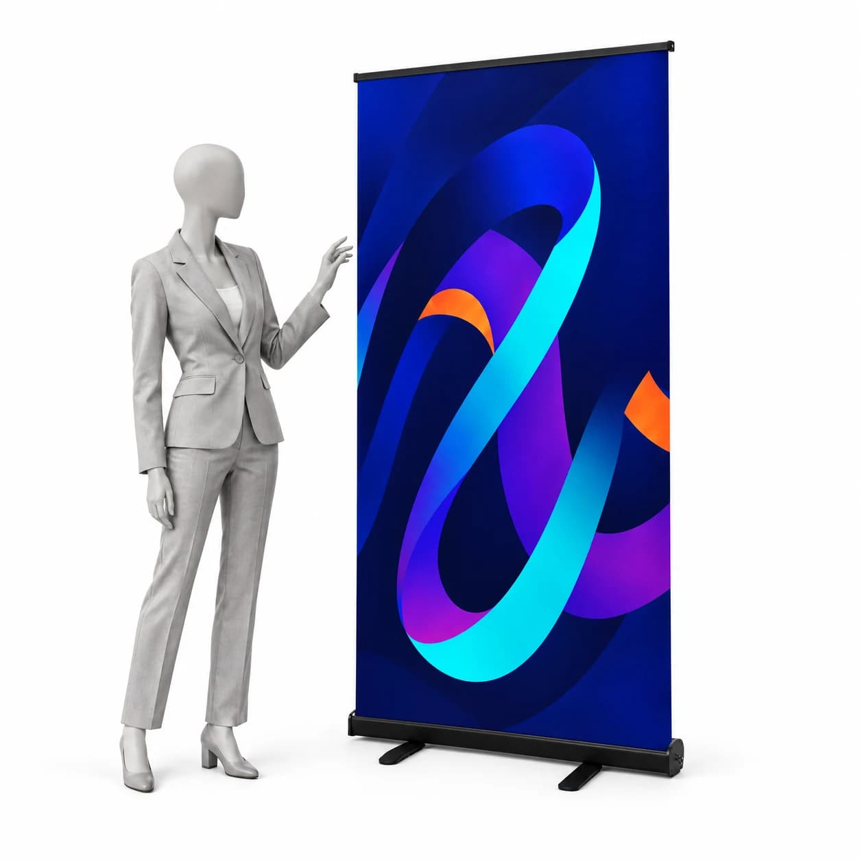 Roll-up Standard Black s tlačou