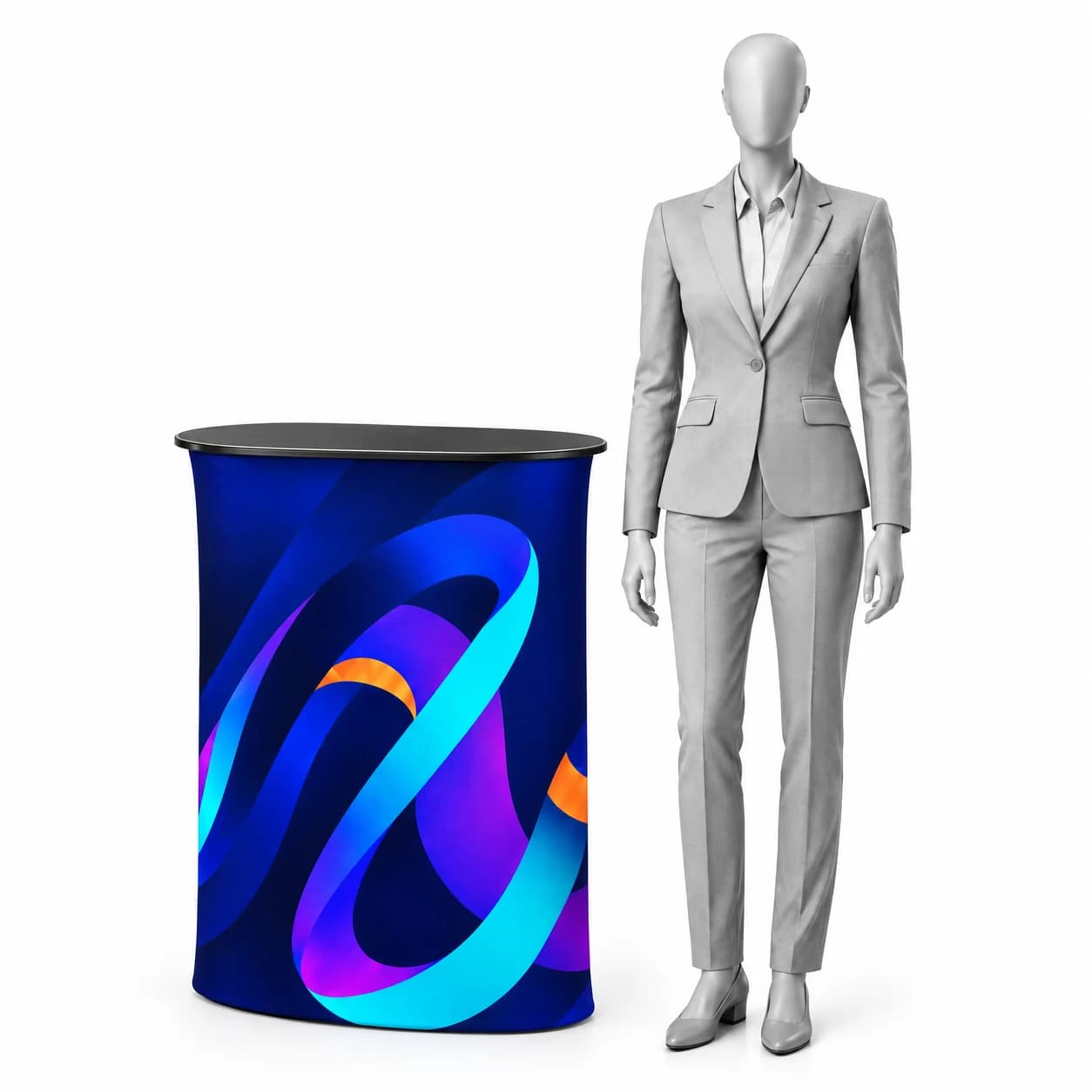 Promo pult Preston Automatic ovál s tlačou