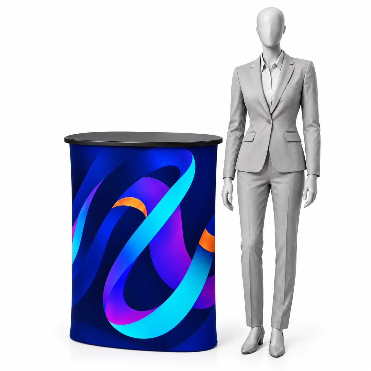 Promo pult Preston Automatic ovál premium s tlačou