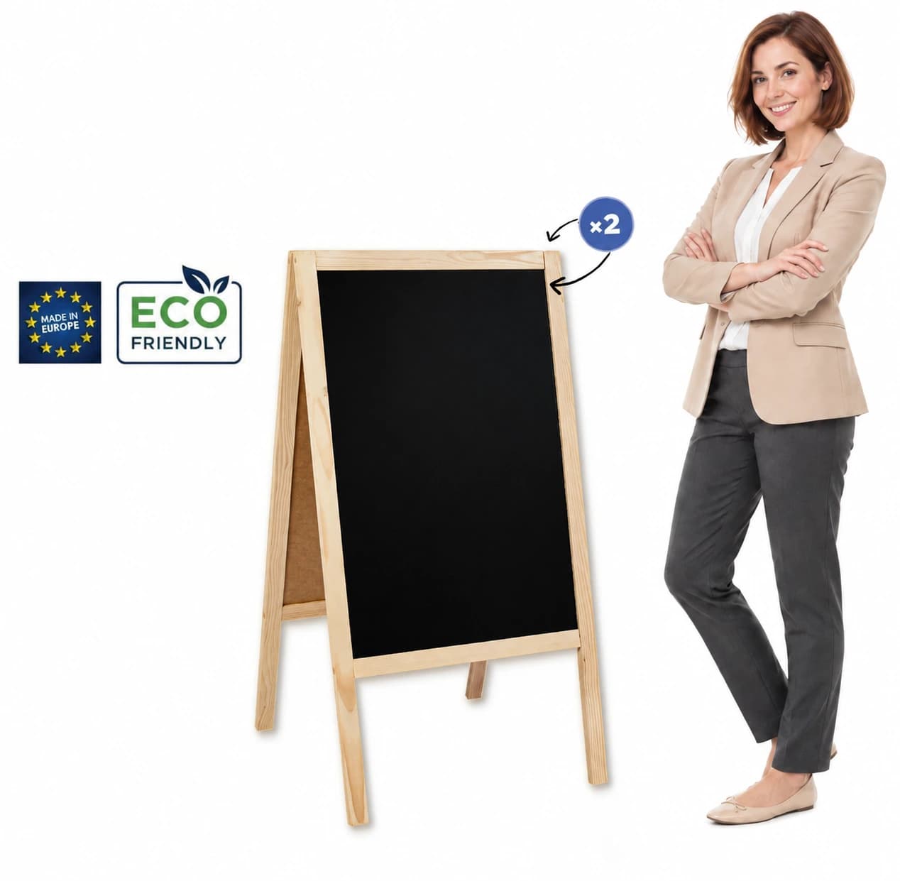 Drevené áčko Classic L (61x118 cm)