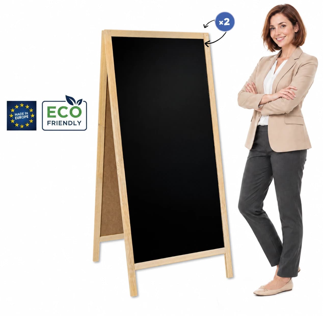 Drevené áčko Classic XL (72x160 cm)