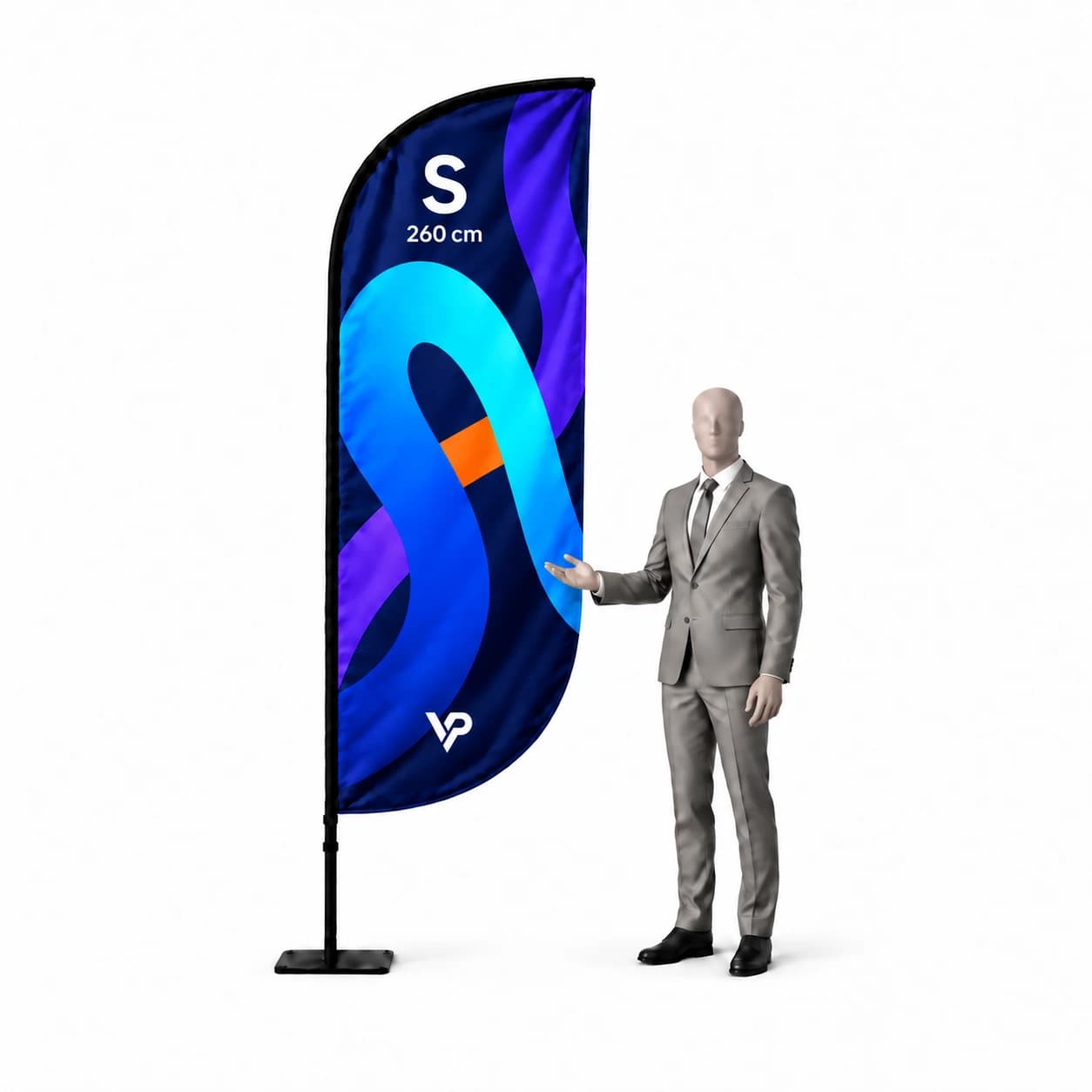Beachflag reklamná vlajka Winder 260cm