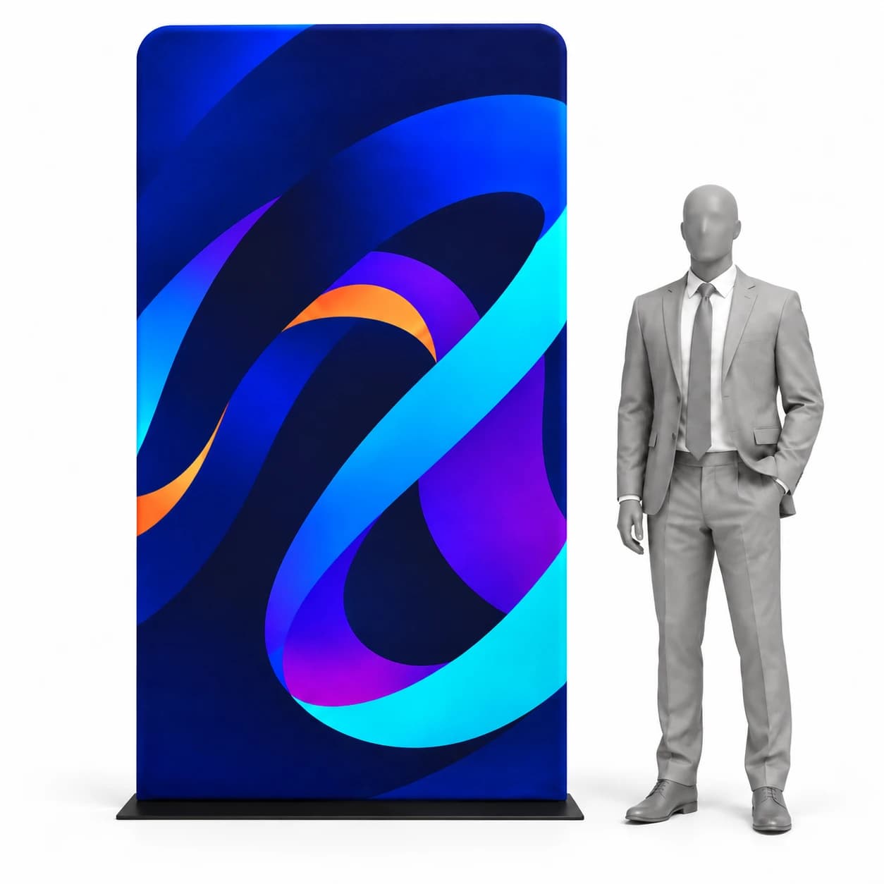 Textilný stand 120 × 230 cm s tlačou