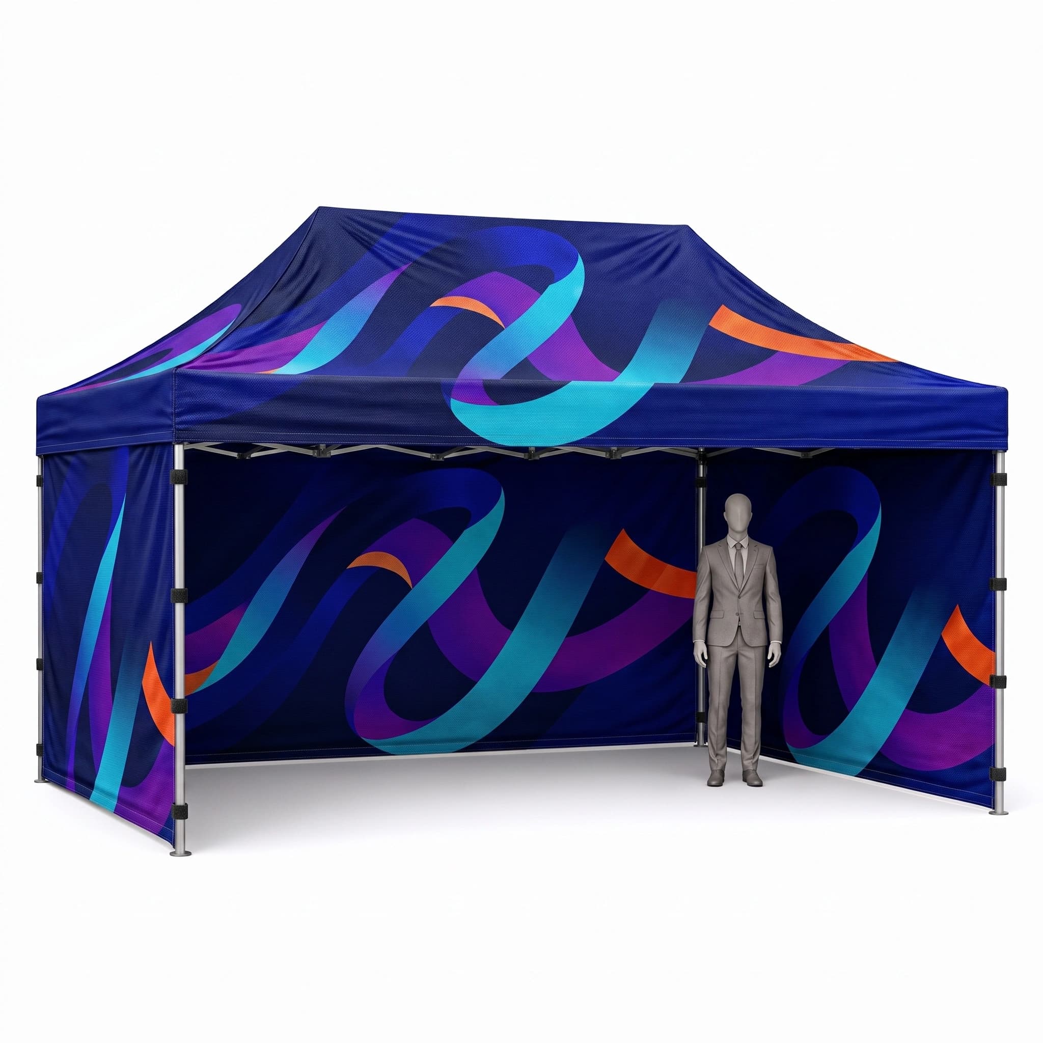 Eventový reklamný stan 3 x 4,5m s tlačou, fotka a porovnanie modelov
