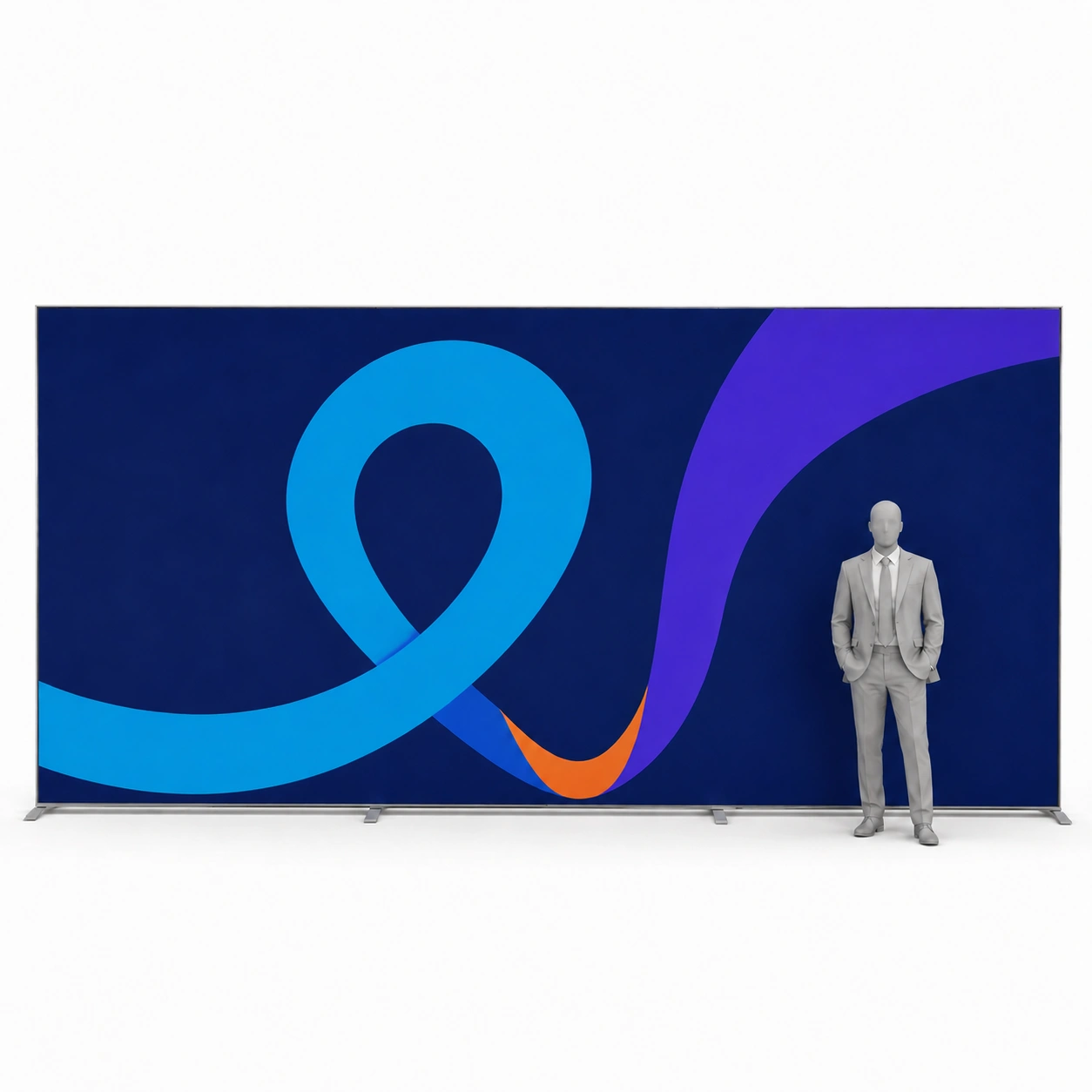 Presvetlená stena LED Backlight 600 × 250 cm s grafikou
